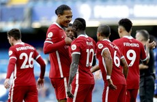 Mane on the double as Liverpool down 10-man Chelsea