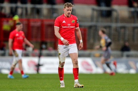 Mike Haley in action for Munster back in February. 