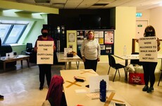 Ex-Debenhams workers occupy Waterford store