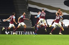 West Ham produce stunning late comeback to deny Spurs on Gareth Bale’s return