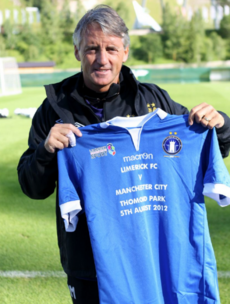 Here's your 'Roberto Mancini endorsing Limerick FC' pic of the day