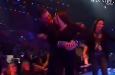 VIDEO: Brian McFadden grabs Bieber fanatic stage invader