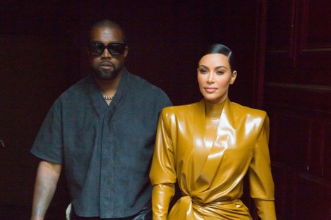 File image of Kanye West and Kim Kardashian. 