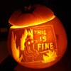The winners (and some other excellent entries) to our Just Eat pumpkin carving competition