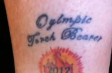 Olympic torchbearer gets tattoo to celebrate... but there's just one problem