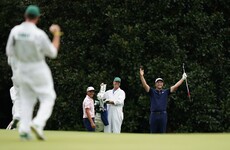 Watch: Rahm celebrates birthday with stunning hole-in-one during Masters practice round