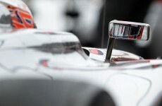 Button fastest at opening practice in Germany