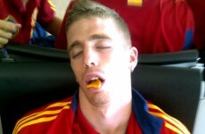 Tayto-taka: Your 'Doritos In Sleeping Team-mate's Mouth' Picture of the Day