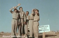 Video: Six men stand under atomic test... and walk away unharmed