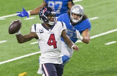 Watson throws for four touchdowns as Texans brush aside Lions on Thanksgiving