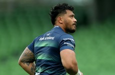 Connacht's Papali'i given five-week ban for Zebre red card