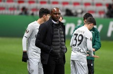 Vieira sacked by Nice following five straight defeats and Europa League exit