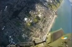 VIDEO: Ireland's Black Knights dive onto Bray beach