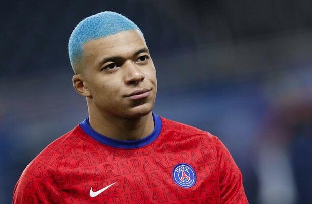 2. Mbappe Blue Hair HD Wallpaper - wide 6