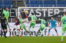 Hernandez heads in late winner to leave AC Milan top of Serie A for winter break
