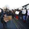 Crowds gather outside Dublin garda station over George Nkencho fatal shooting