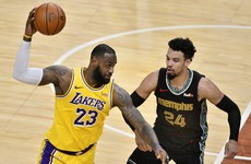LeBron and Davis combine for late run of 15 points as Lakers edge out Grizzlies