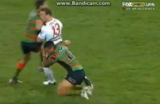 VIDEO: Aussie rugby league player gets smashed by illegal shoulder
