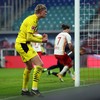 Haaland brace keeps Leipzig from taking top spot in Bundesliga
