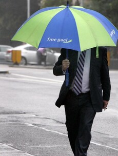 'He's Just Like Us' Pic of the (Rainy) Day