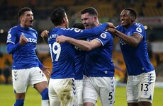 Goals from Keane and Iwobi help Everton maintain challenge for Champions League spot