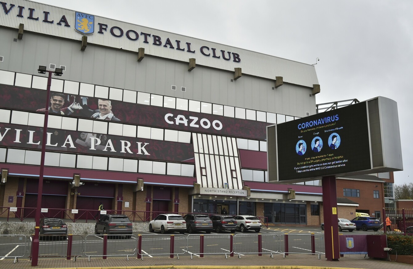 Second Postponement In A Week For Aston Villa As Everton Match Falls Victim To Covid 19