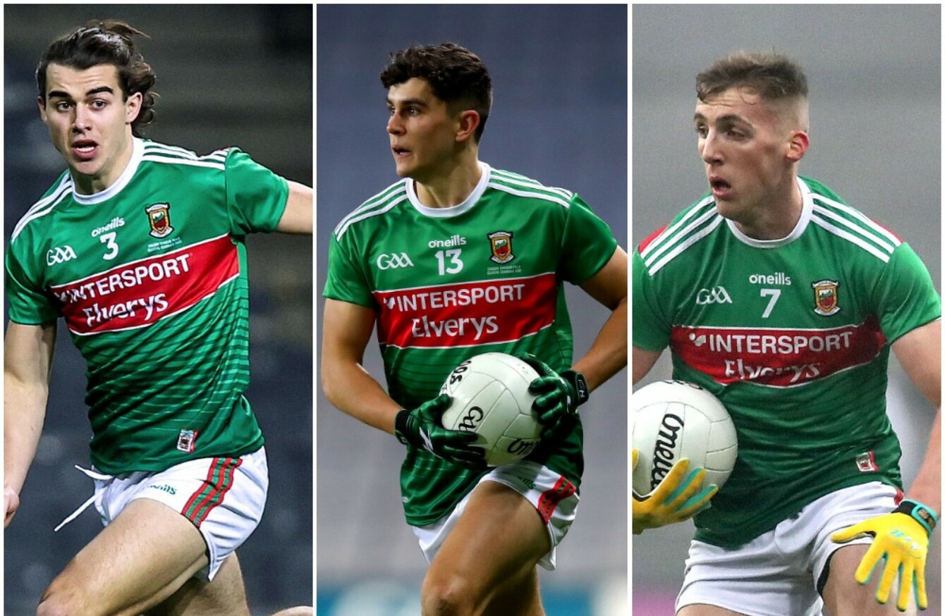 Mayo trio to contest Young Footballer of the Year award as nominees