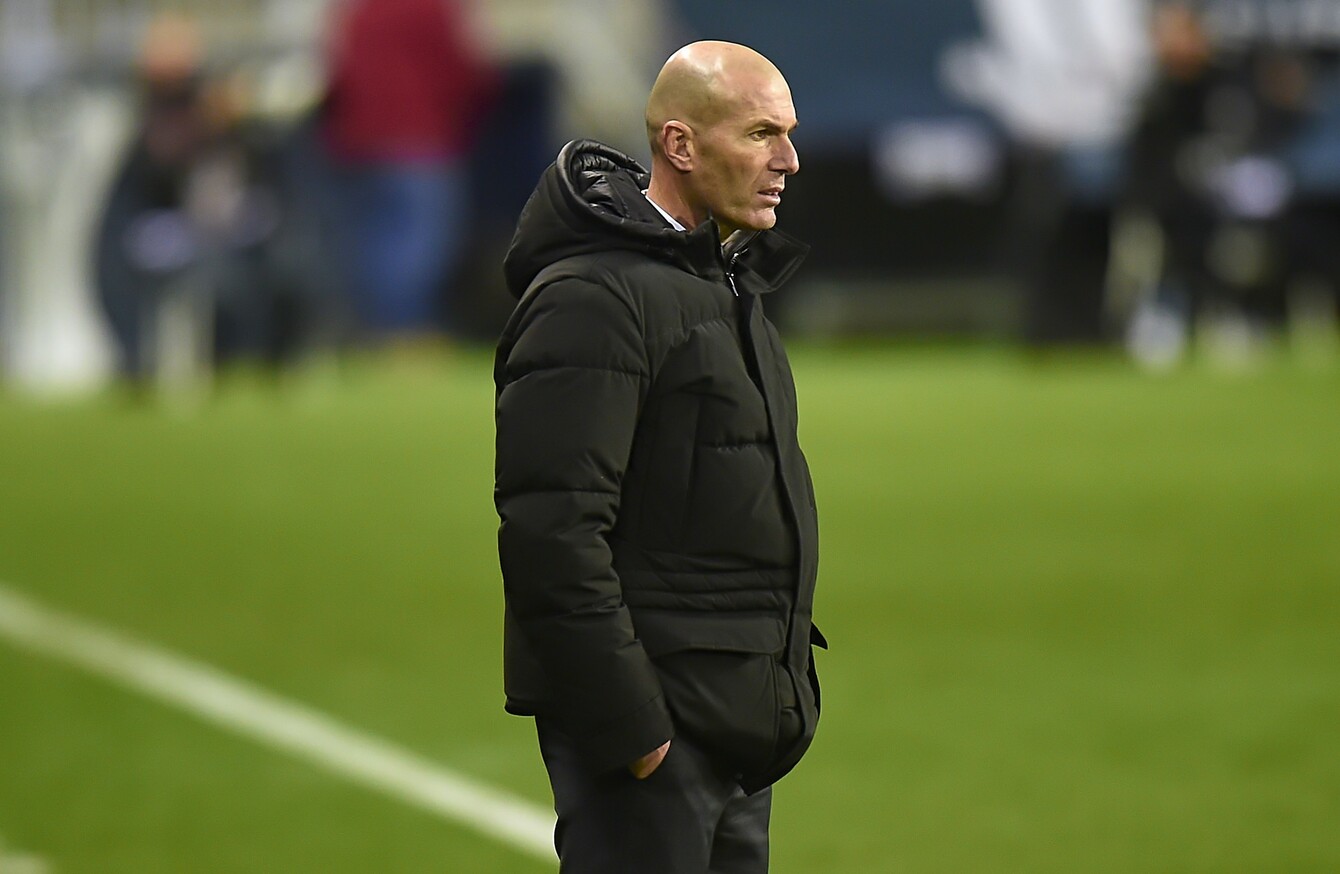 Real Madrid boss Zinedine Zidane tests positive for Covid ...