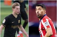 Suarez strikes again for leaders Atletico and De Jong steers Barcelona to much-needed win