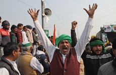 Protesting Indian farmers begin hunger strike amid fury against government