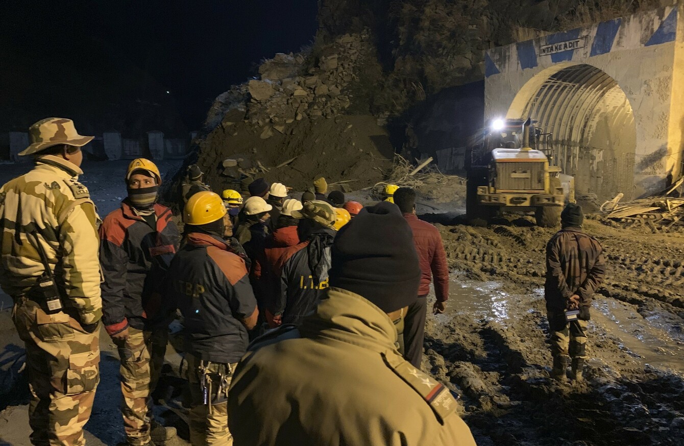 Indian rescuers begin drilling debrisfilled tunnel in bid to reach