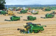 In photos: Harvesters combine for Guinness World Record attempt