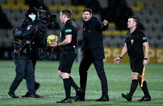 Steven Gerrard sent off at half time of Rangers’ victory over Livingston