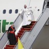 Pope Francis arrives in Iraq for first papal visit amid pandemic and security concerns