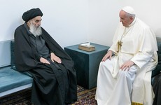 Iraqi Shiite leader says Christians should live 'in security and peace' after meeting Pope Francis