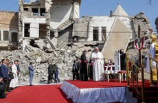 Pope prays for Iraq’s war dead in Mosul on last day of tour