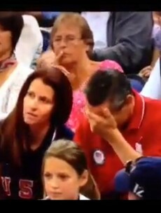 Video: Gymnast's parents perform their own routine at London 2012