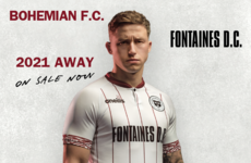 Bohemians team up with Fontaines DC to tackle homelessness with new away shirt