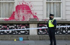 Man and woman charged after government building in Dublin city covered in graffiti