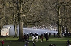 Belgian police clash with large crowd at 'April Fool's' party in Brussels park