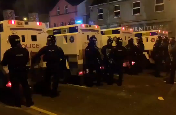 Teenagers aged 13 and 14 among eight arrests during rioting in loyalist ...