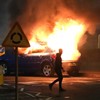 Man charged with riot as 30 petrol bombs thrown at police during night of loyalist unrest in Antrim