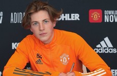 Robbie Savage's son signs first professional contract with Man United