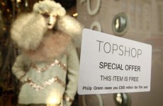 Video: Tax protesters force Topshop store closure