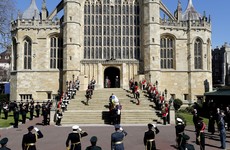 Prince Philip funeral procession ends with Duke's coffin taken from chapel to royal vault