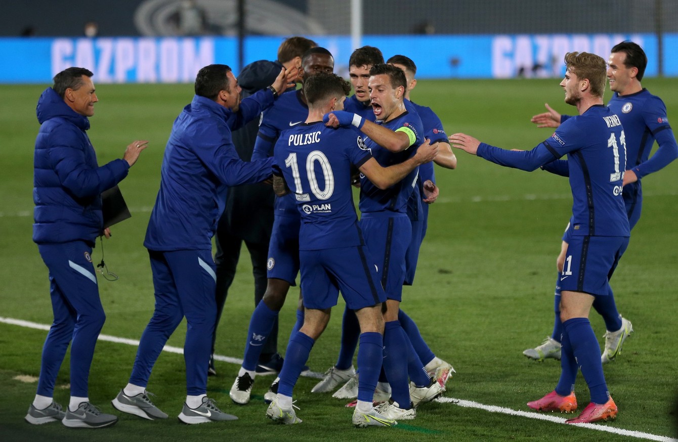 Pulisic scores vital away goal as Chelsea hold Real Madrid in Champions