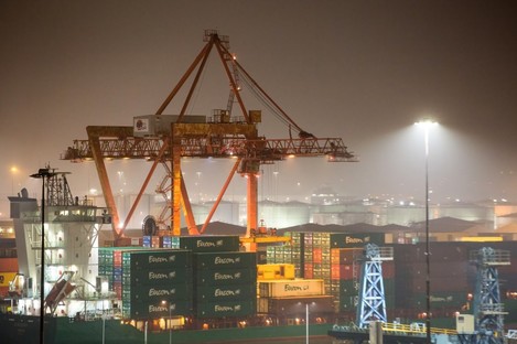 A view of cranes at Dublin Port (file photo)