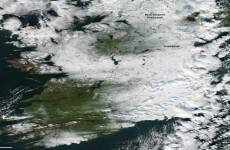 NASA captures photo of snowy Ireland