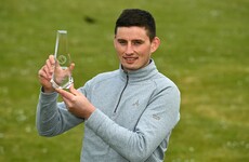 Gearóid Hegarty and David Power the winners at Gaelic Writers' awards