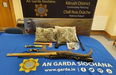 Two men arrested after cash, weapons and €40k of suspected drugs seized in Co Clare